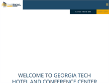 Tablet Screenshot of gatechhotel.com